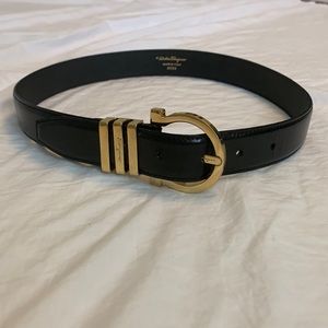 Ferragamo vintage Gancini gold tone belt waist